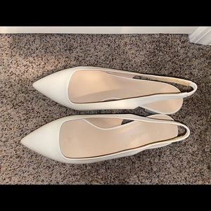 Everlane White Editor Slingback Heel